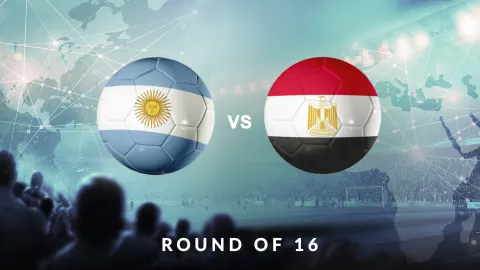 Argentina vs Egypt - Football World Cup 2026 - Round of 16 - Match 95
