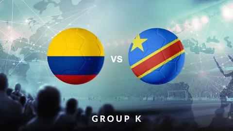 Kolumbien vs DR Kongo - Gruppe K - Fußball-Weltmeisterschaft 2026 - Gruppenphase - Spiel 48
