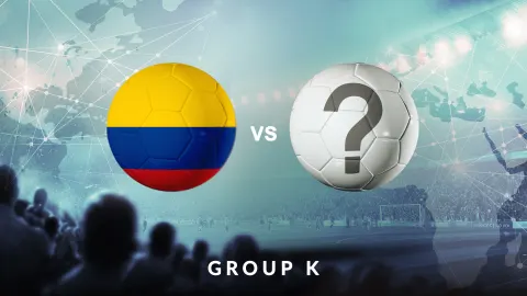 Bilhetes Colômbia vs Nova Caledónia / Jamaica / RD Congo - Grupo K - Mundial de Futebol 2026 - Fase de Grupos - Jogo 48