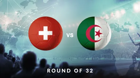 Switzerland vs Algeria - Football World Cup 2026 - Round of 32 - Match 85